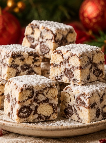 Quadradinhos doces com açúcar